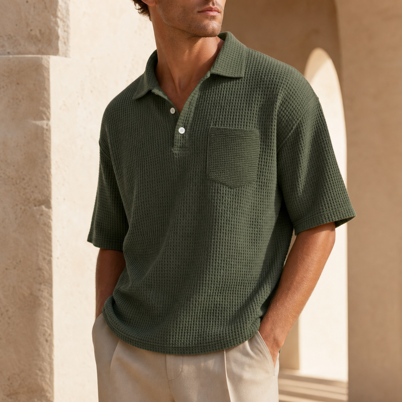 Matera Waffle Pocket Polo - Monte Aure