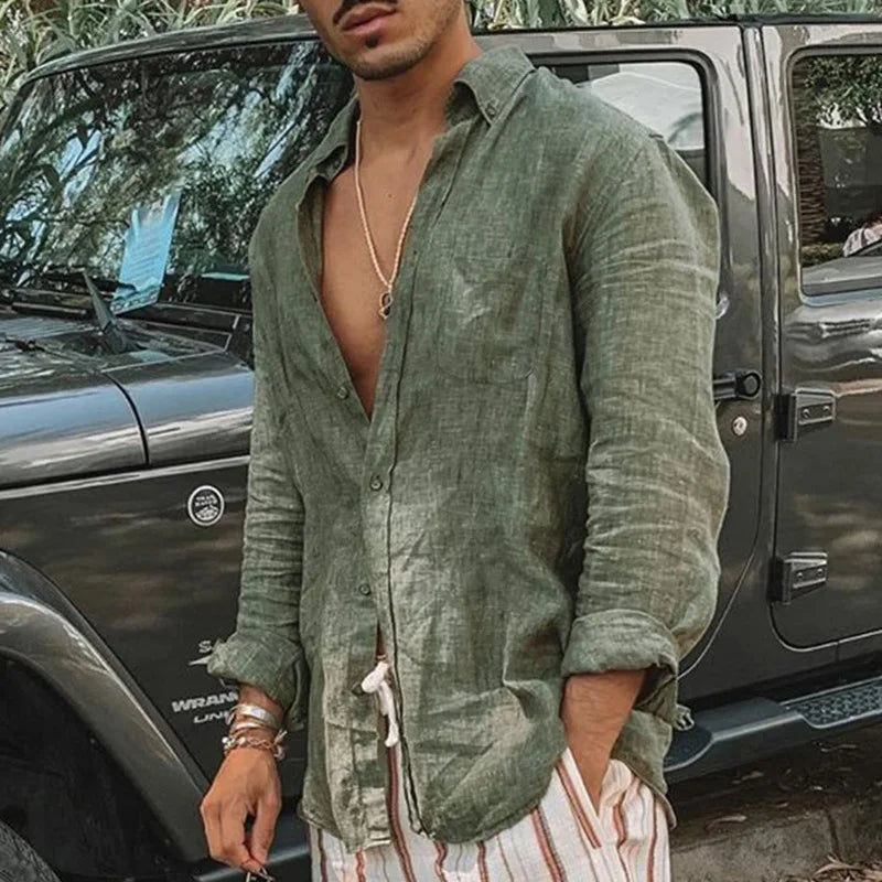 Monte Aure Amalfi Linen Shirt