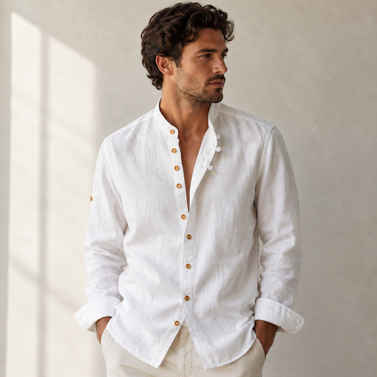 Renzo Linen Overshirt