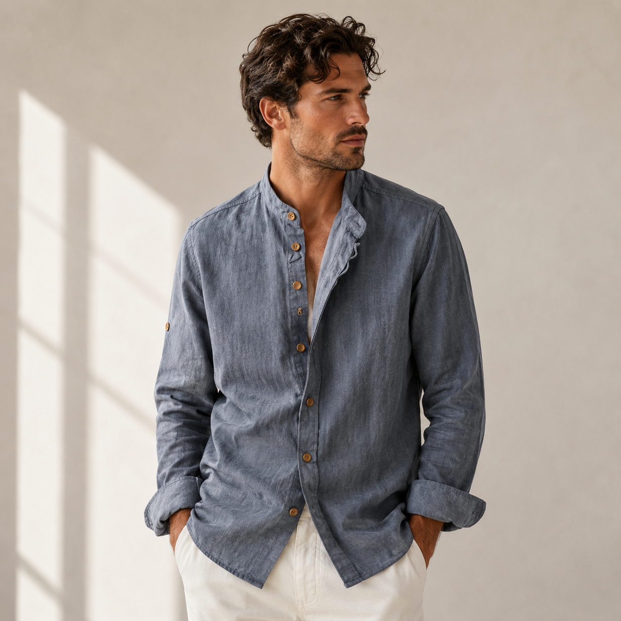 Renzo Linen Overshirt
