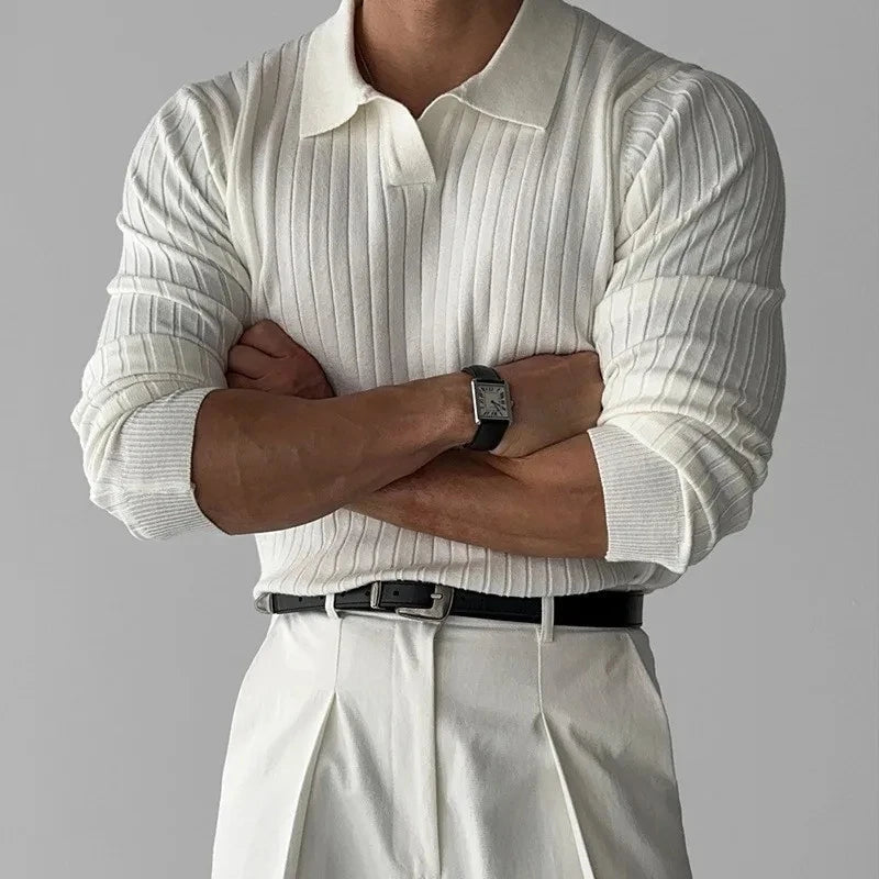 Monte Aure Portofino Ribbed Knit Polo
